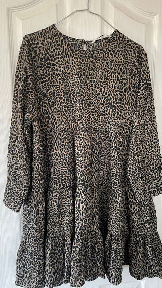 Vestido Zara animal print leopardo talla L