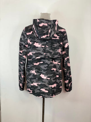Chaqueta Calvin Klein militar gris con rosado